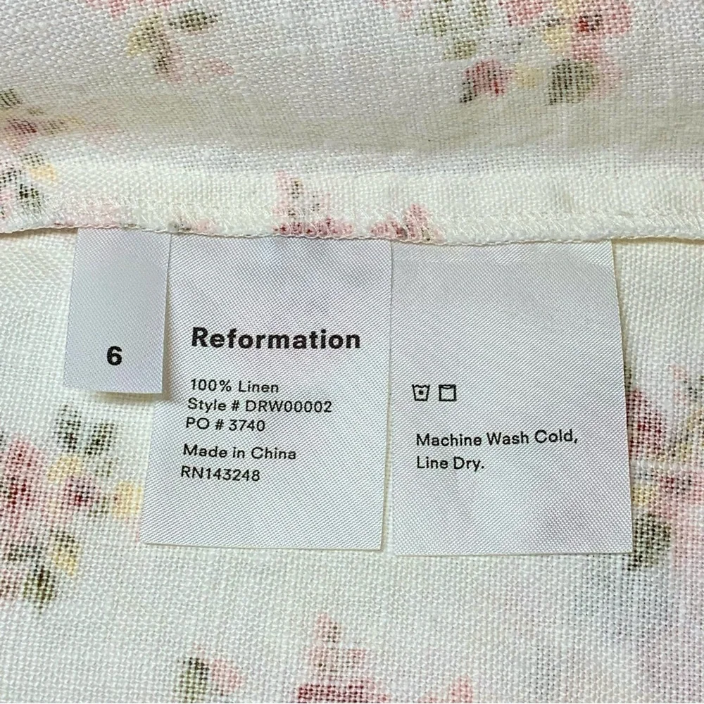 Reformation | Ava Ruffle Linen Mini Dress - Picture 7 of 15